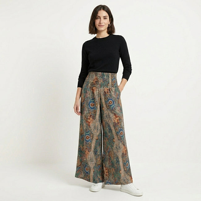 Women’s High Waist Wide Leg Bohemian Pants