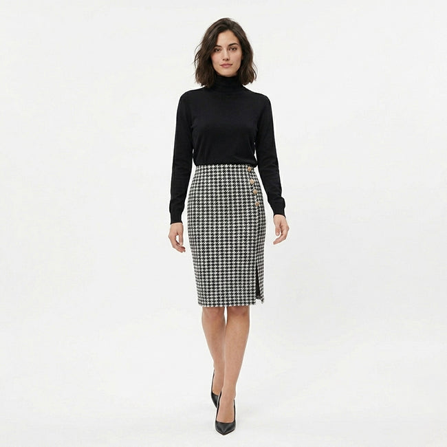 Women’s Blend Plaid Mini Skirt