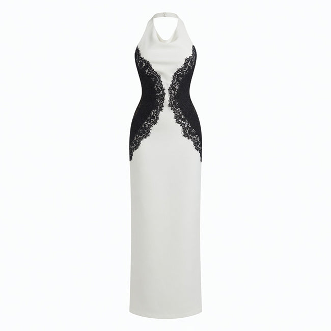 Women's  Maxi Halter Neck Backless Style Dress