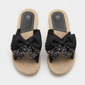 Women’s Open Toe Slip On Bow Sandals