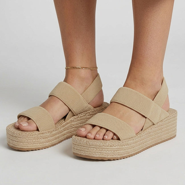 Women's Minimalist Slingback Wedge Sandals