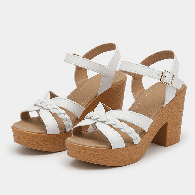 Women's High Heel Braided Sandal