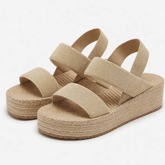 Women's Minimalist Slingback Wedge Sandals