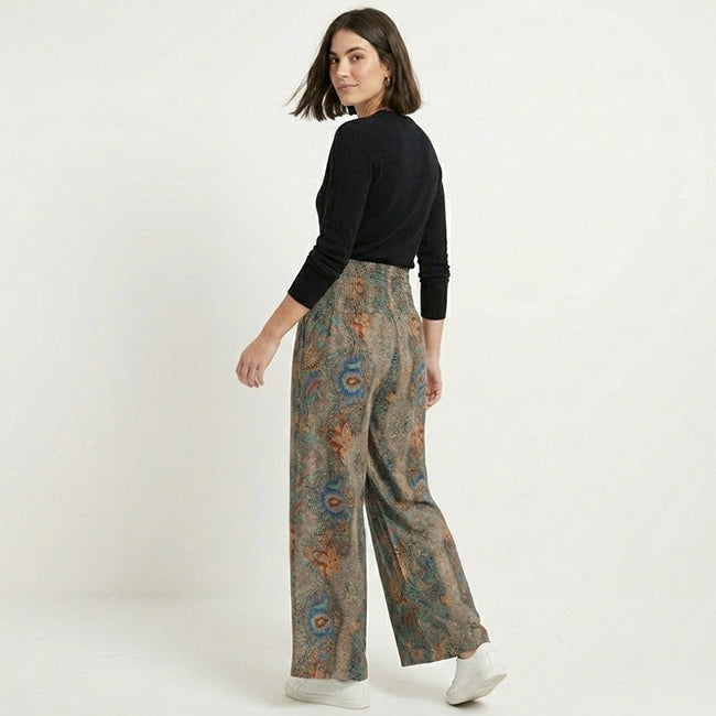 Women’s High Waist Wide Leg Bohemian Pants