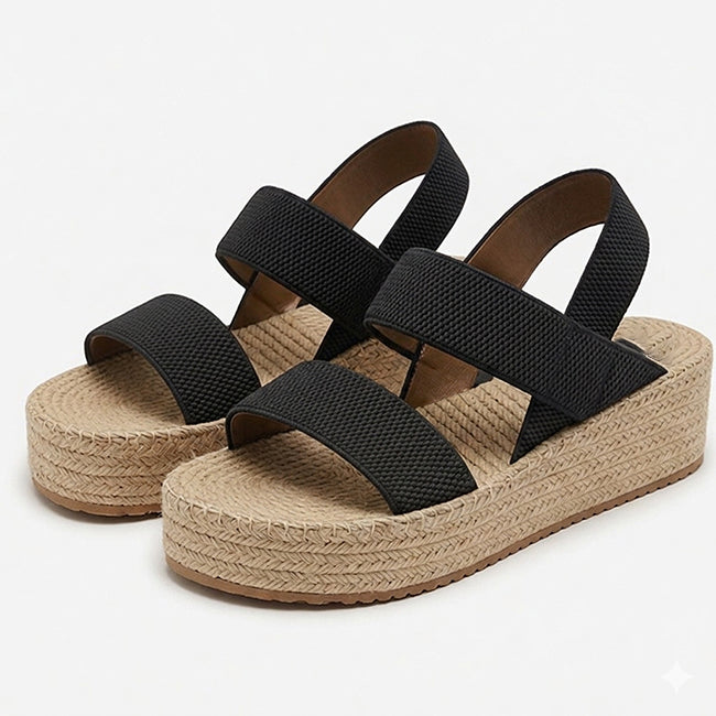 Women's Minimalist Slingback Wedge Sandals
