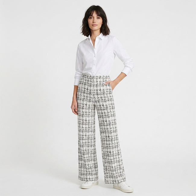 Women's Straight-Leg Plaid  Pants