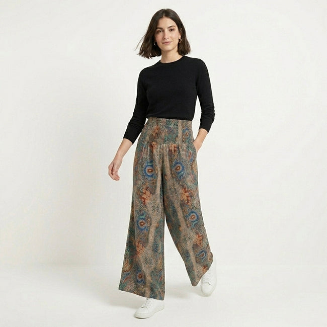 Women’s High Waist Wide Leg Bohemian Pants