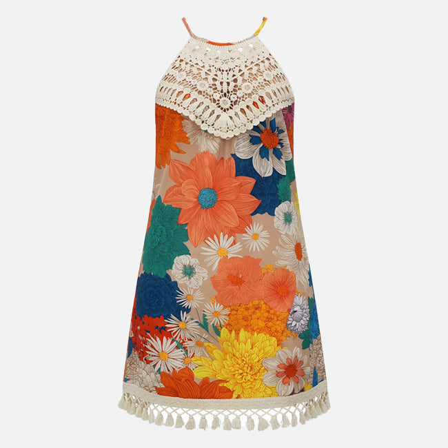 Women Paisley Print Midi Summer Dress