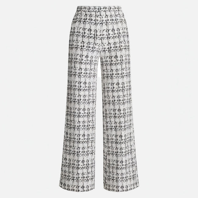 Women's Straight-Leg Plaid  Pants
