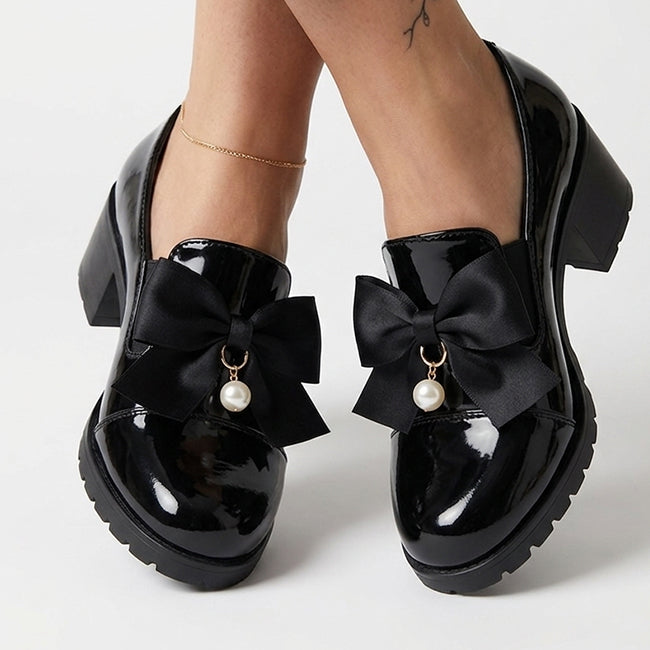 Women's Bow Detail High Heel Shoes