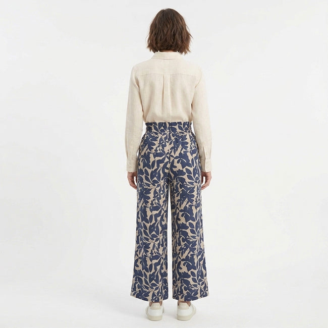 Women's Wide Leg Lace Up Waist Casual Pants