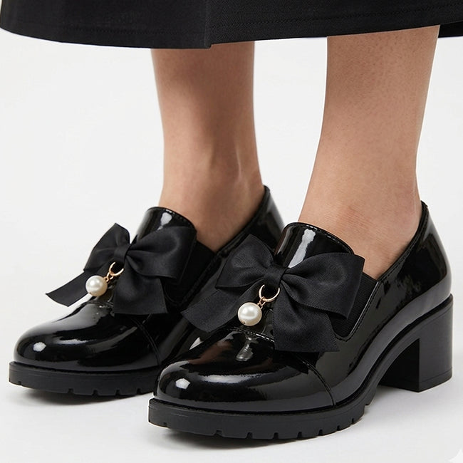 Women's Bow Detail High Heel Shoes