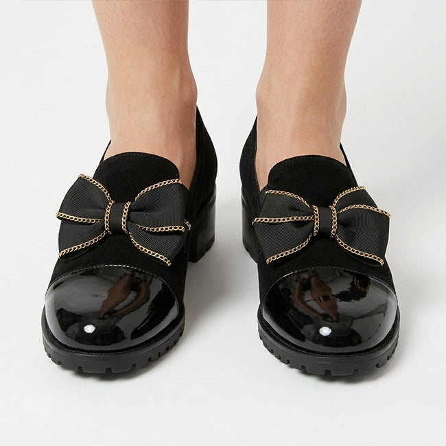 Women's Casual High Heels Bow Shoes
