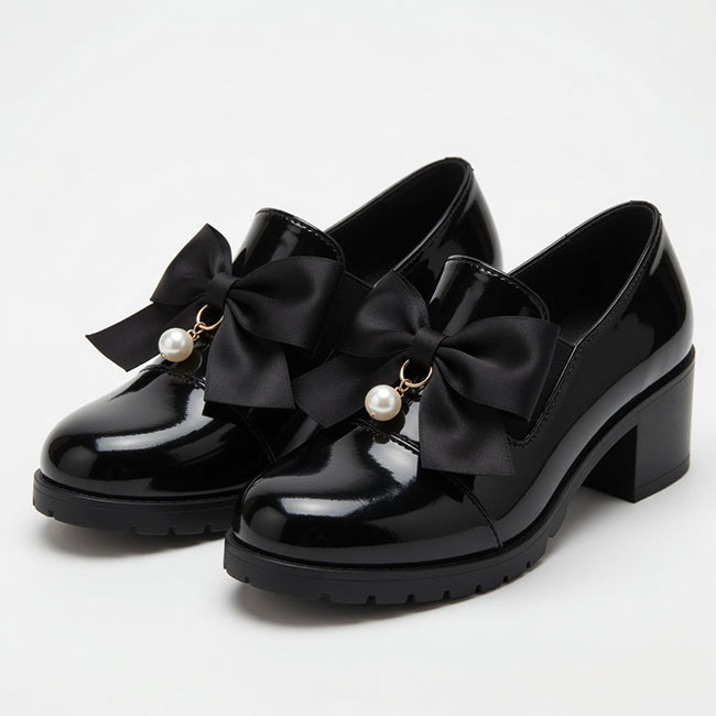 Women's Bow Detail High Heel Shoes
