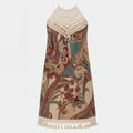 Women Paisley Print Midi Summer Dress