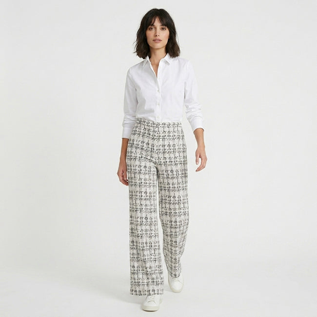 Women's Straight-Leg Plaid  Pants